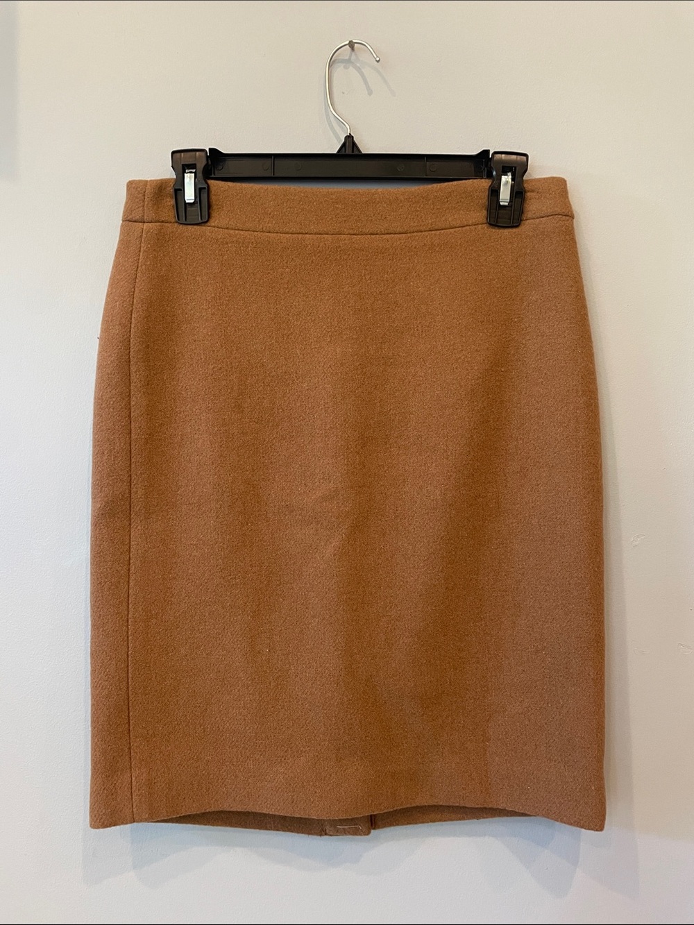 Womens Camel Straight Wool Blend Skirt by j. Crew new